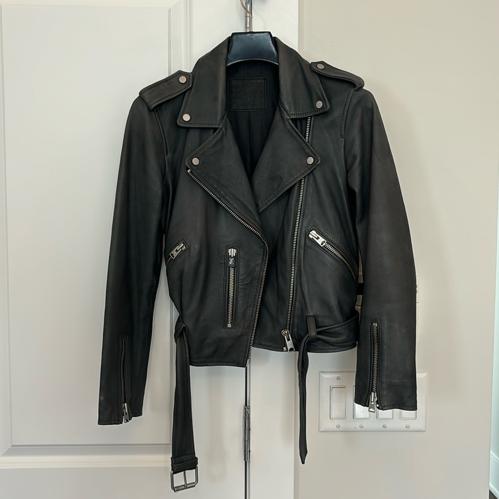 AllSaints Balfern leather jacket